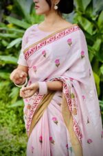 1050 টাকায় পাকিস্তানি ইন্সপায়ারড সিল্ক শাড়ি - Image 6