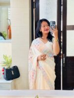 990 টাকায় জাপানি সিল্ক শাড়ি - Image 4